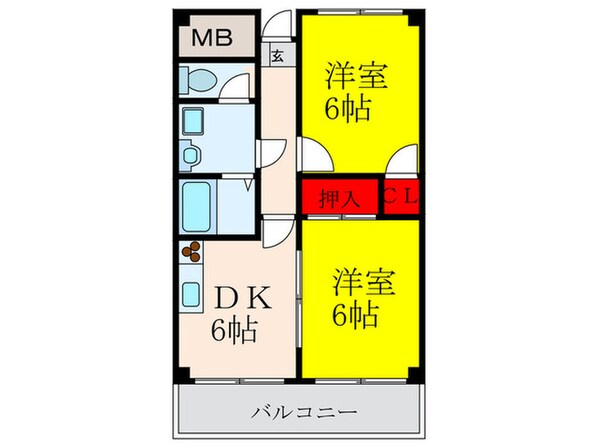 メゾンのぞみの物件間取画像